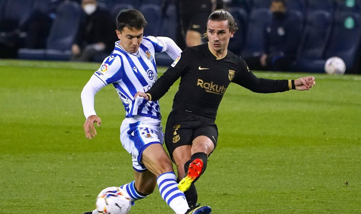 Real Sociedad vs. Barcelona, La Liga de fútbol de España, Reuters