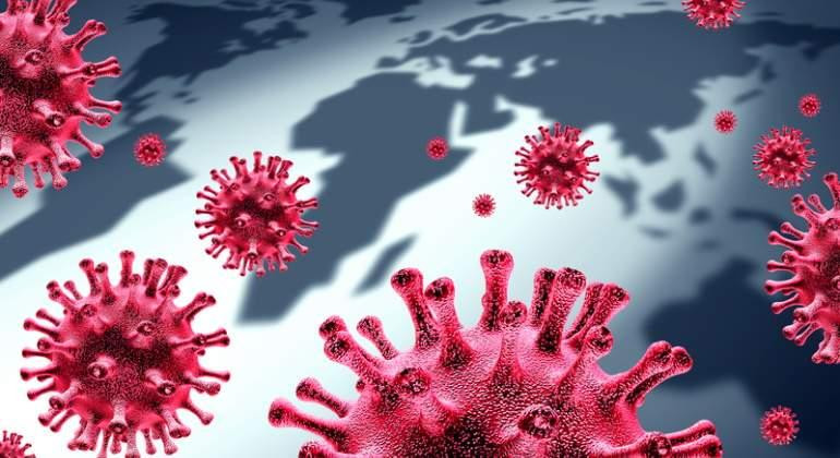 Coronavirus en el mundo, foto artística