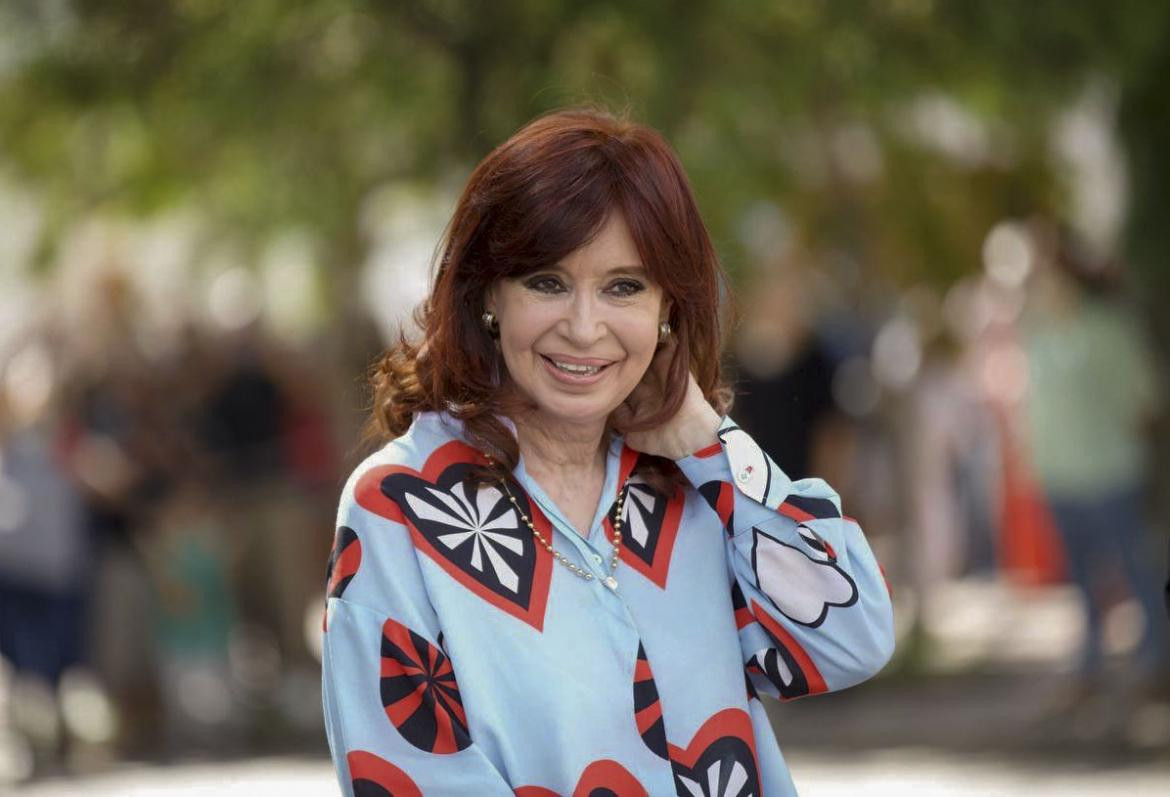 Cristina Kirchner en acto en Las Flores por el Día de la Memoria, AGENCIA NA