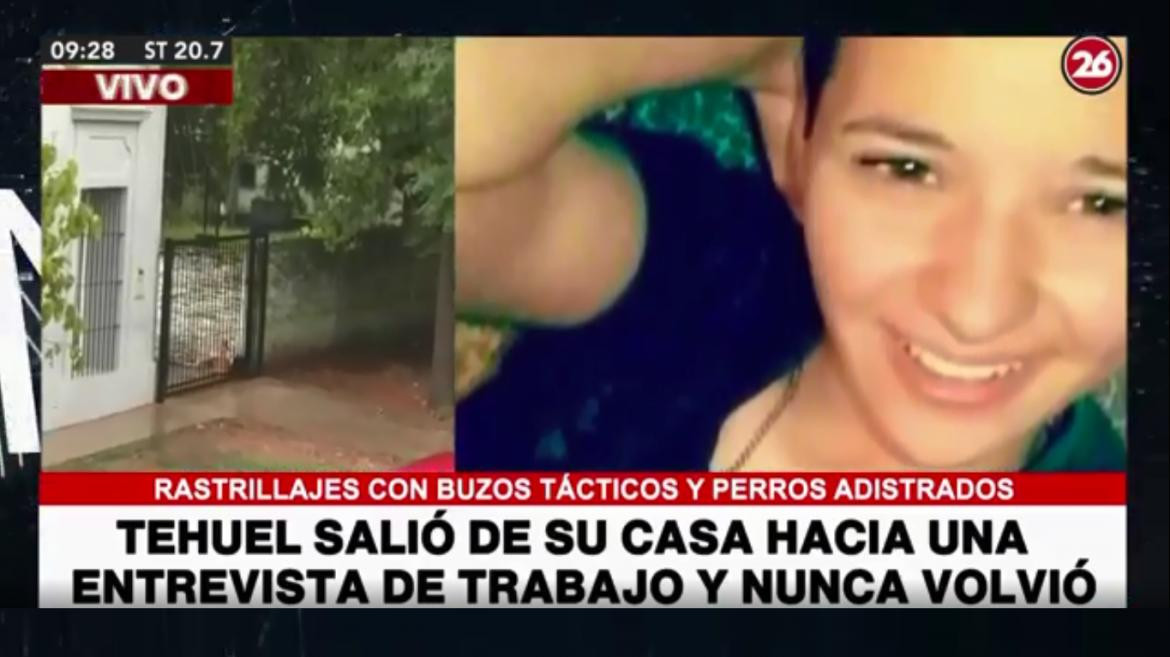 Tehuel De La Torre, joven buscada que fue a trabajar y no regresó, San Vicente