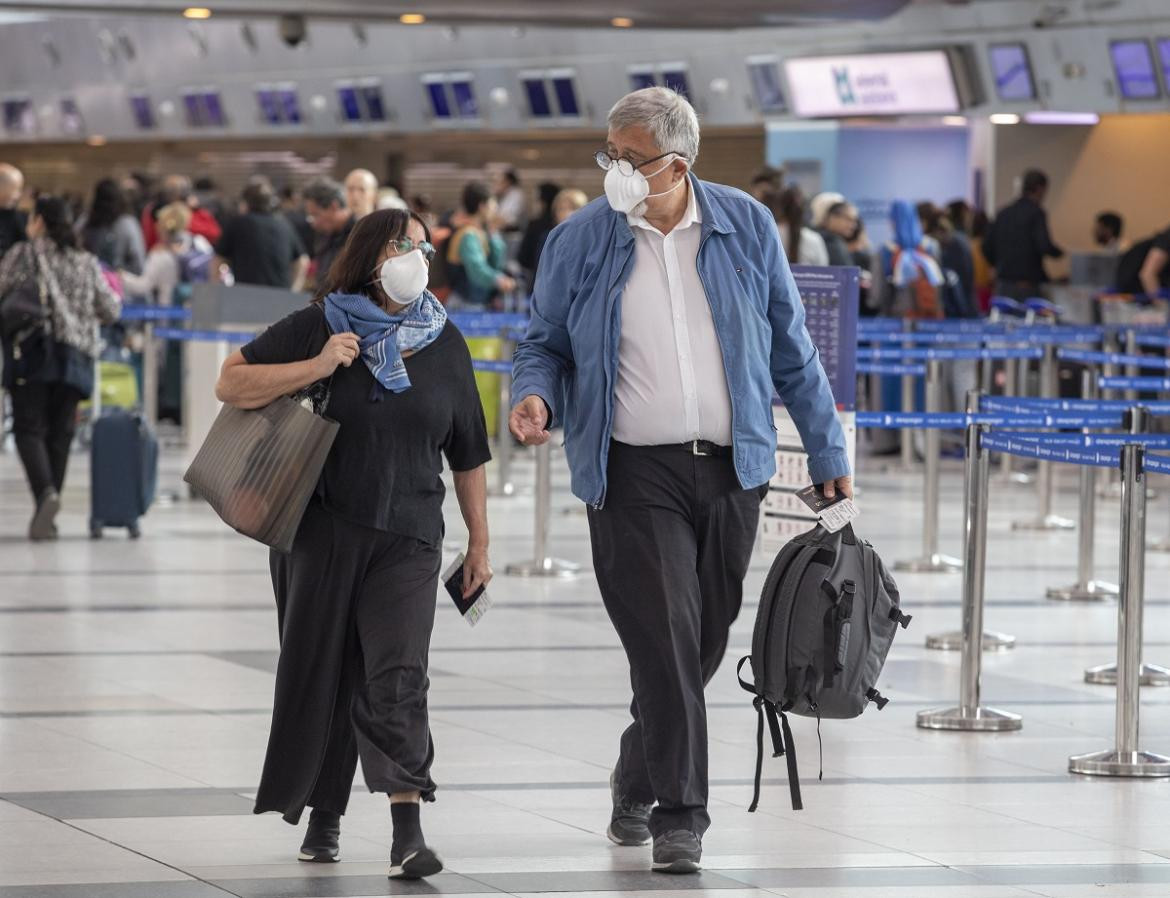 Viajar en Pandemia, aeropuerto de Ezeiza, NA.