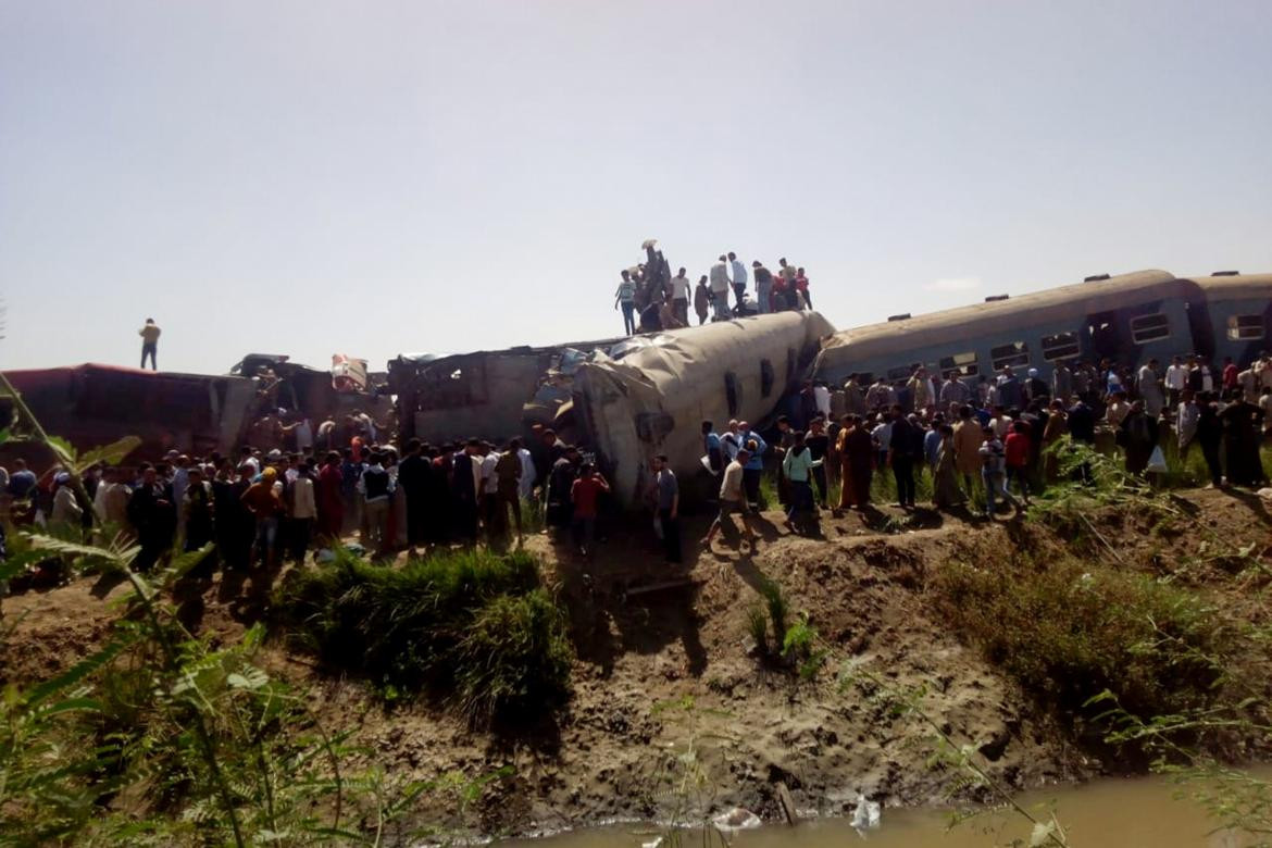 Choque de trenes fatal en Egipto, REUTERS