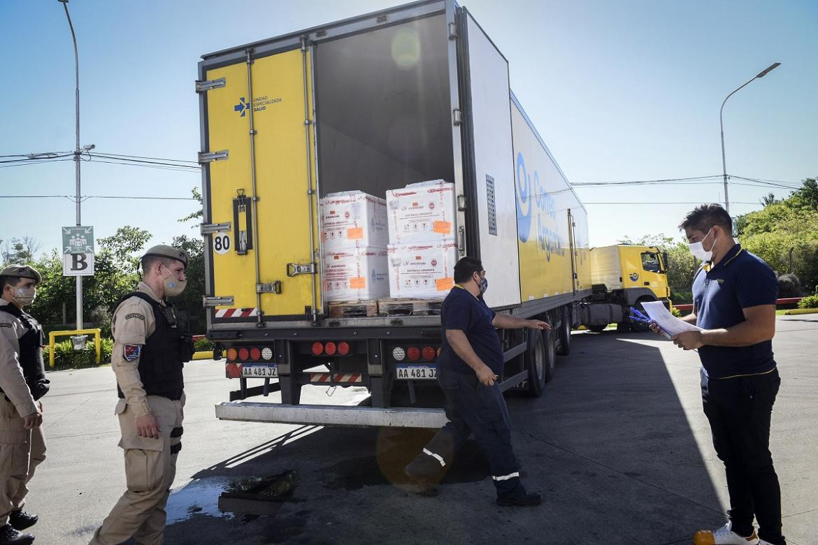 Coronavirus, Argentina, pandemia, transporte de vacunas, NA