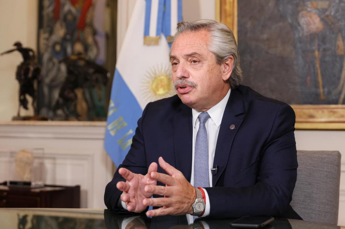 Alberto Fernández, presidente de Argentina, conferencia, foto Presidencia de la Nación