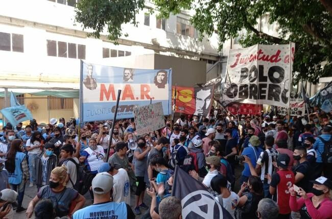 Juventudes piqueteras en el Ministerio de Educación