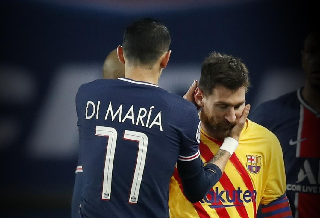 Ángel Di María y Lionel Messi, PSG, Barcelona, fútbol, Reuters