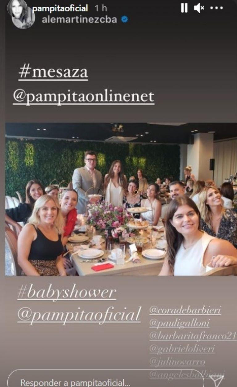 Pampita se defendió de las críticas por su baby shower