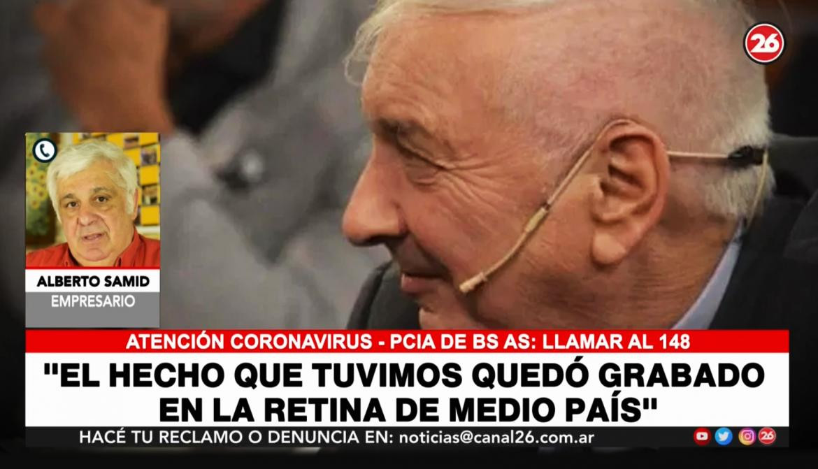 El emotivo recuerdo de Alberto Samid para Mauro Viale, Canal 26