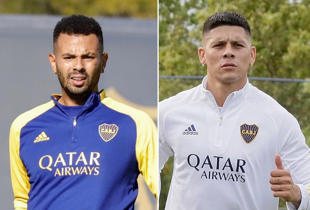 Edwin Cardona y Marcos Rojo, Boca Juniors, fútbol argentino, NA