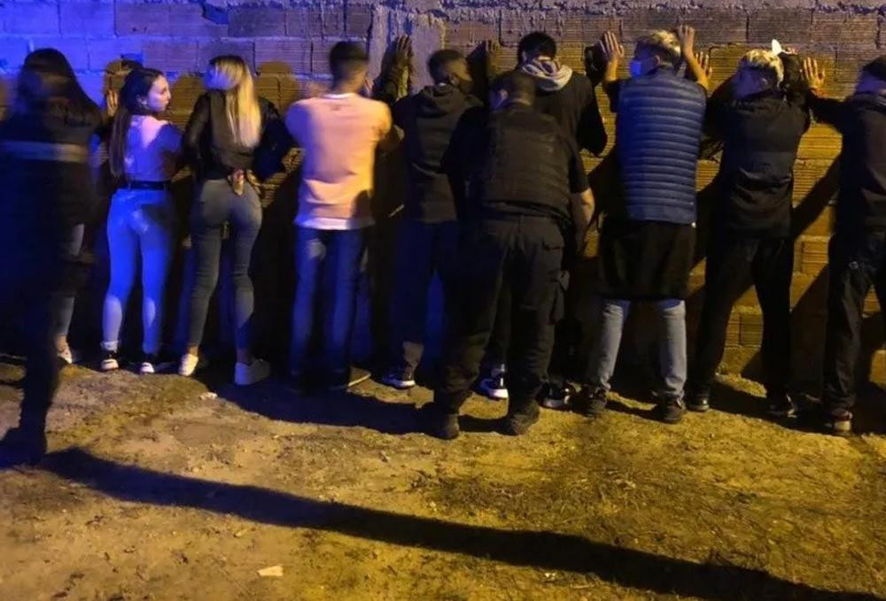 Fiesta clandestina en Mar del Plata, detenidos, foto Redes Sociales