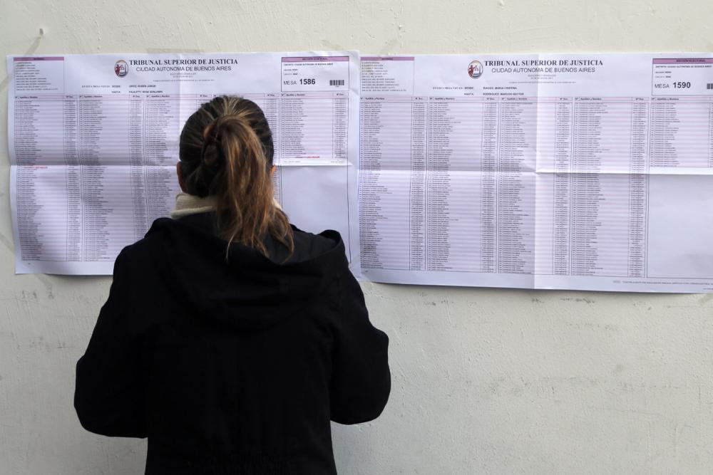 Elecciones, voto, padrones, NA