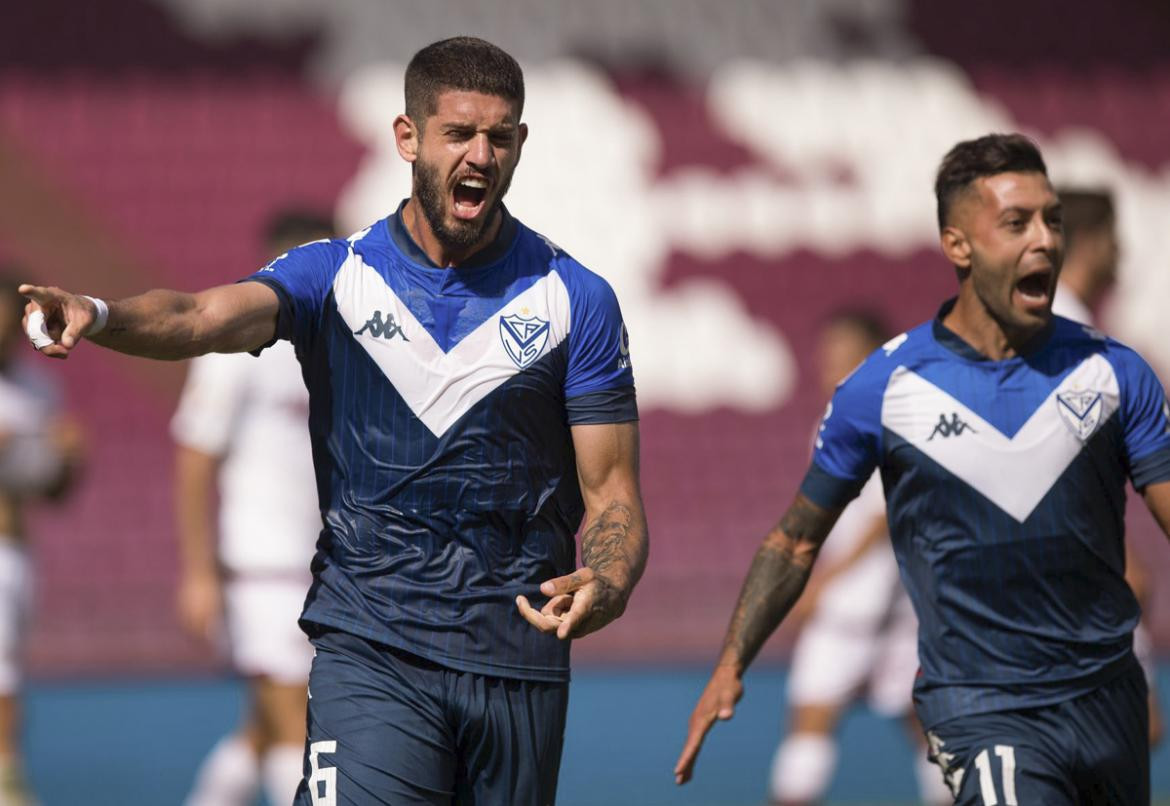 Vélez Sarsfield, festejo de gol, NA