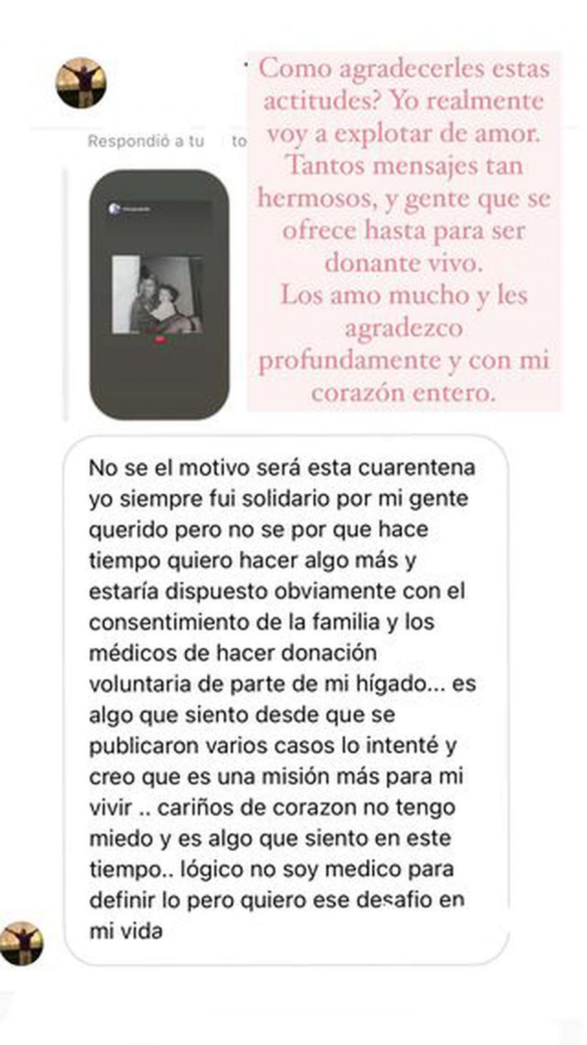 Cande Tinelli posteo en Instagram sobre salud de su mamá Soledad Aquino