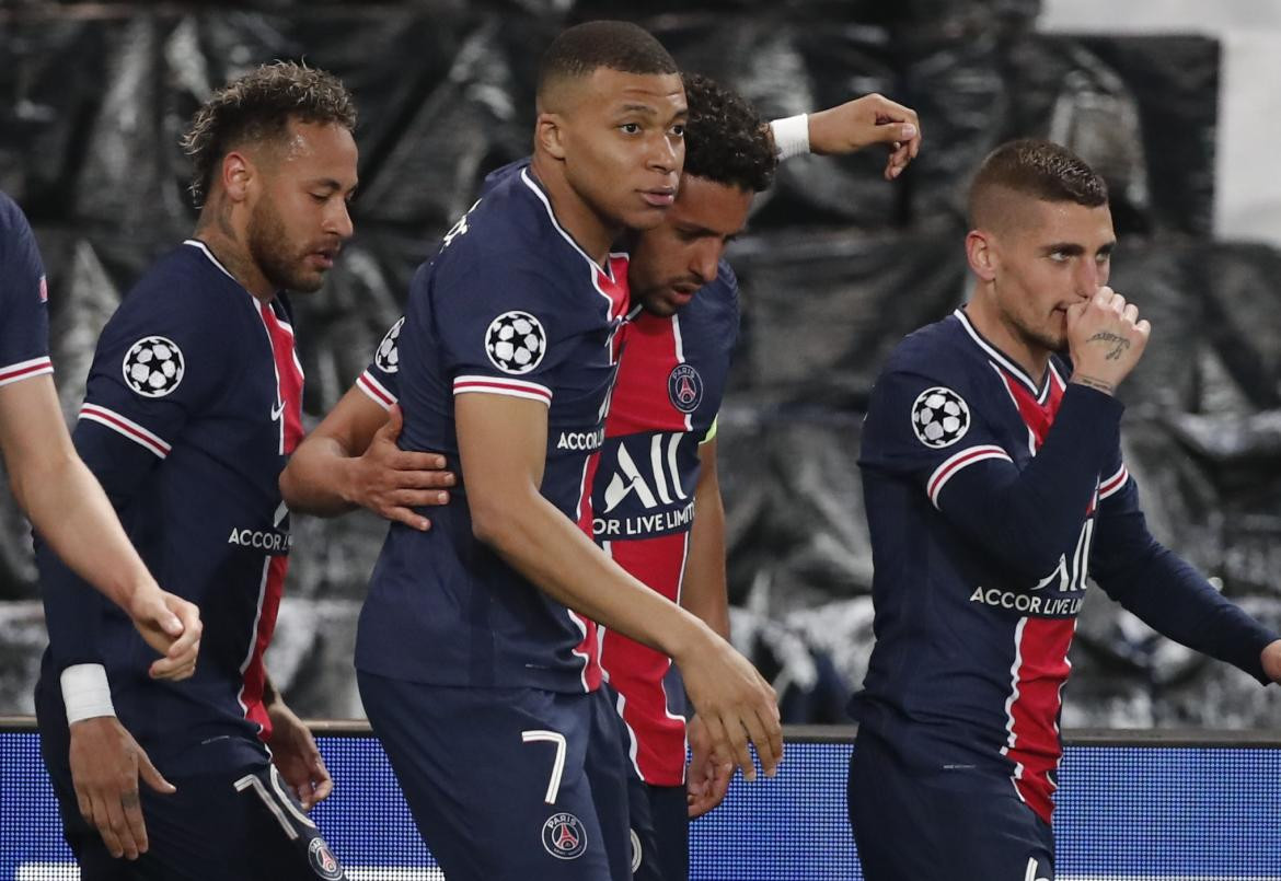 Festejo del PSG ante el Manchester City por Champions League, AGENCIA NA