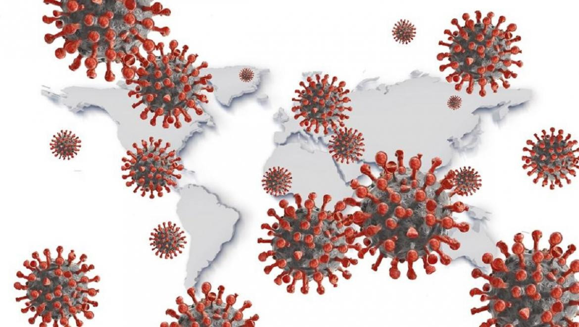 Coronavirus en el mundo, foto artística