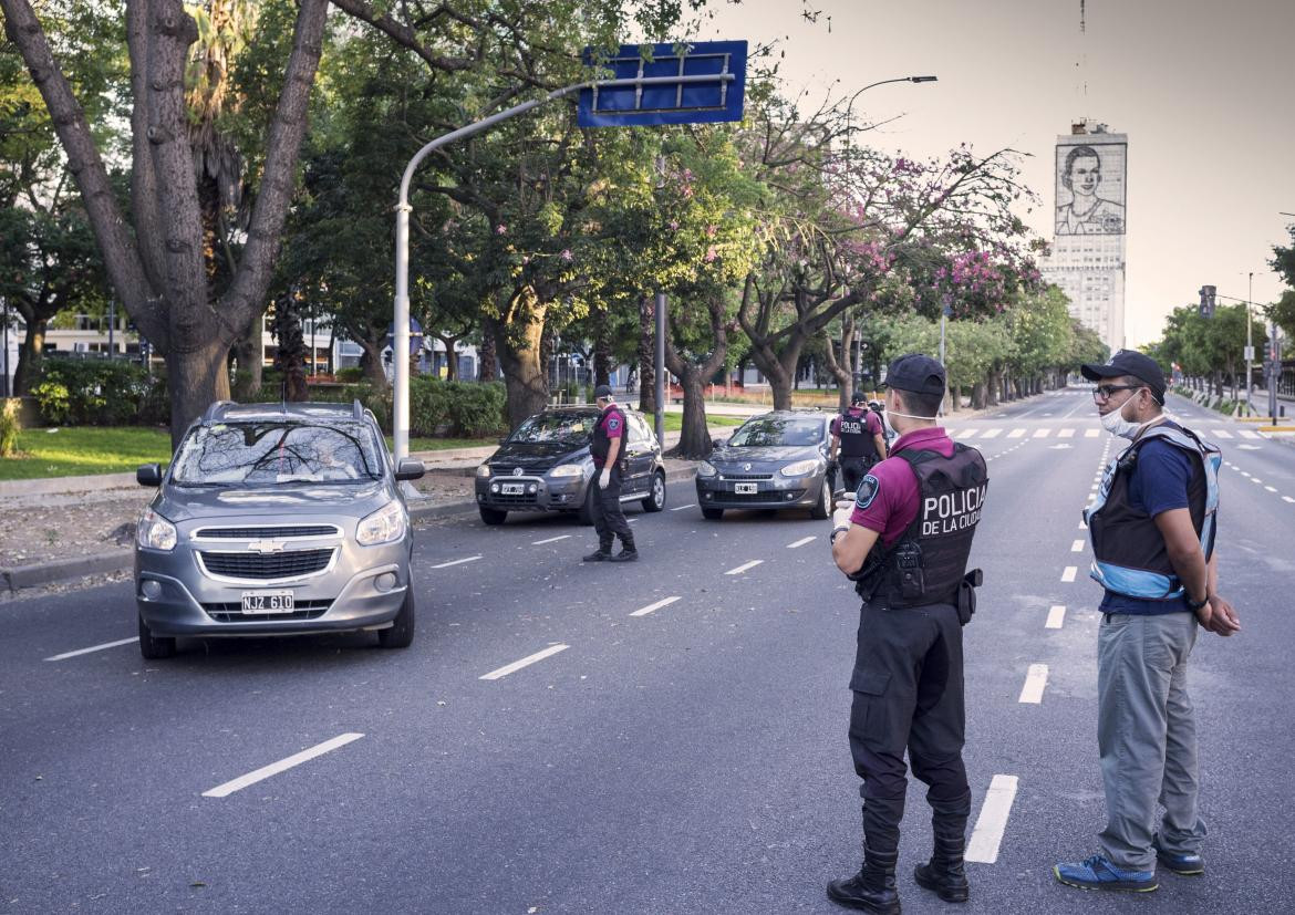 Control de la Policia de la Ciudad en pandemia covid, NA