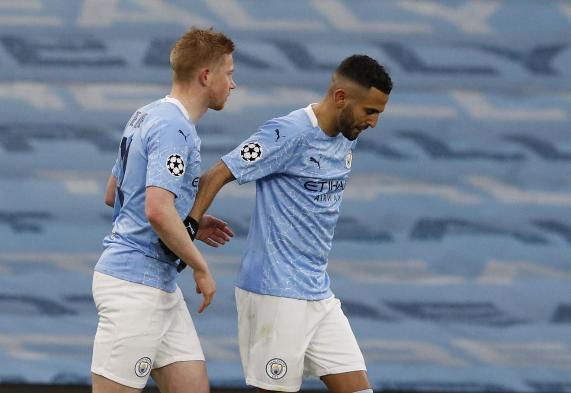 Champions League, Festejo del Manchester City ante el PSG, REUTERS