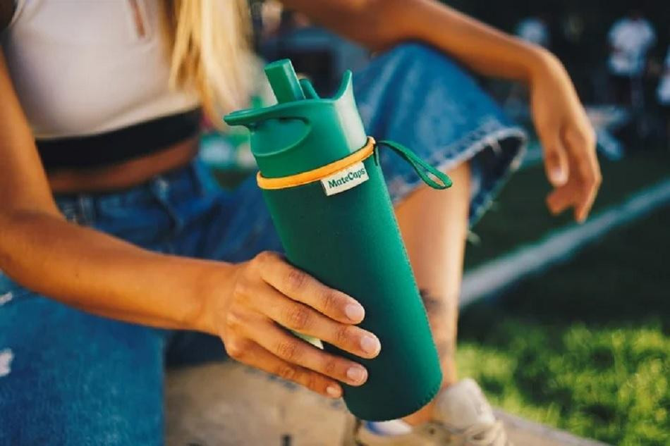 Mate en botella con cápsulas. Foto MateCaps