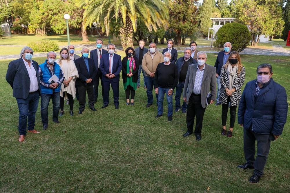 Alberto Fernández, presidente de Argentina, encuentro con CGT, Foto Presidencia