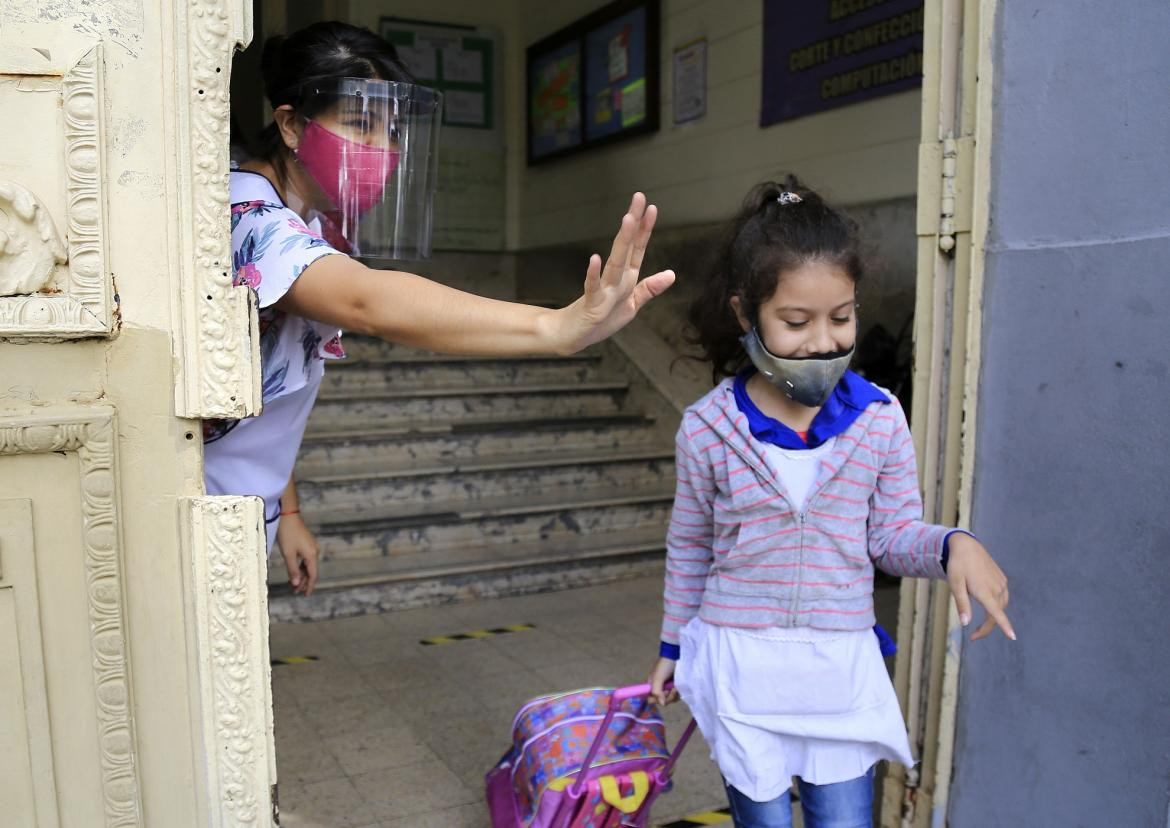 Clases presenciales en pandemia, foto NA