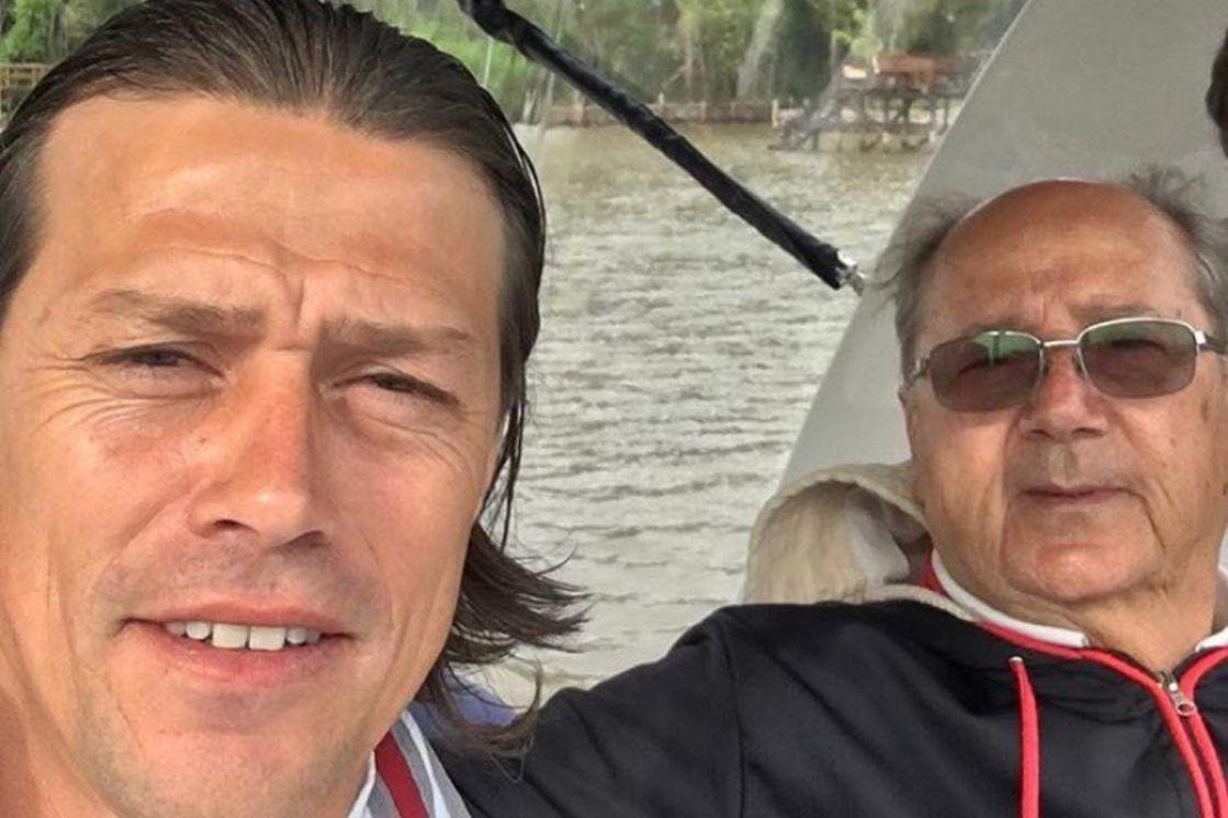 Matías Almeyda y su padre