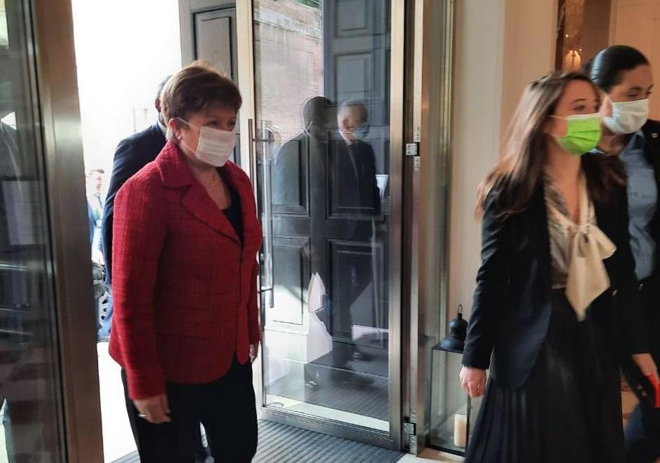 Kristalina Georgieva en reunión con Alberto Fernández, Foto Gentileza @Letra_P @gabyspepe