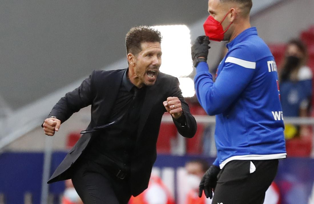 Diego Simeone, DT del Atlético de Madrid, fútbol español, Reuters