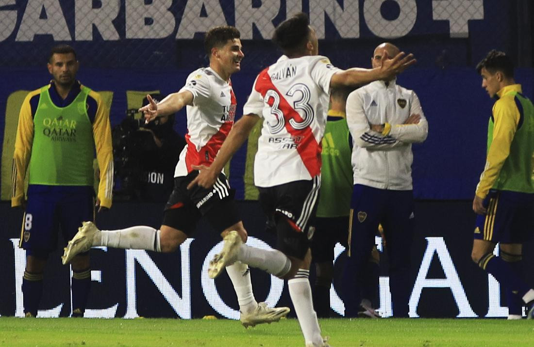 Boca vs. River, Superclásico, fútbol argentino, gol de Julián Álvarez, NA	