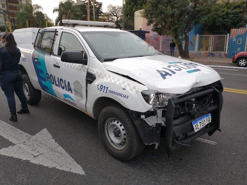 Un motociclista murió tras ser embestido por un patrullero en San Martín