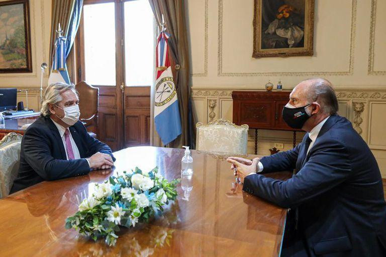 Omar Perotti y Alberto Fernández, NA