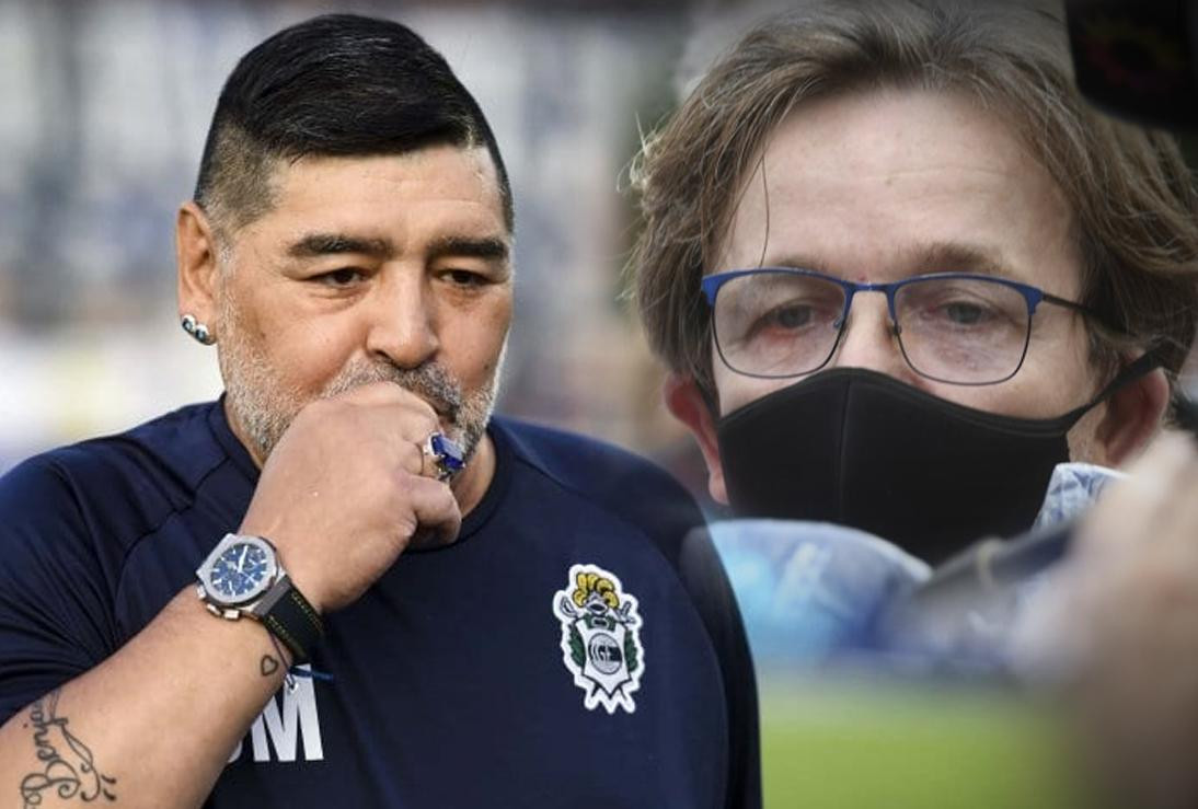 Diego Maradona Y Dahiana Gisela Madrid, enfermera