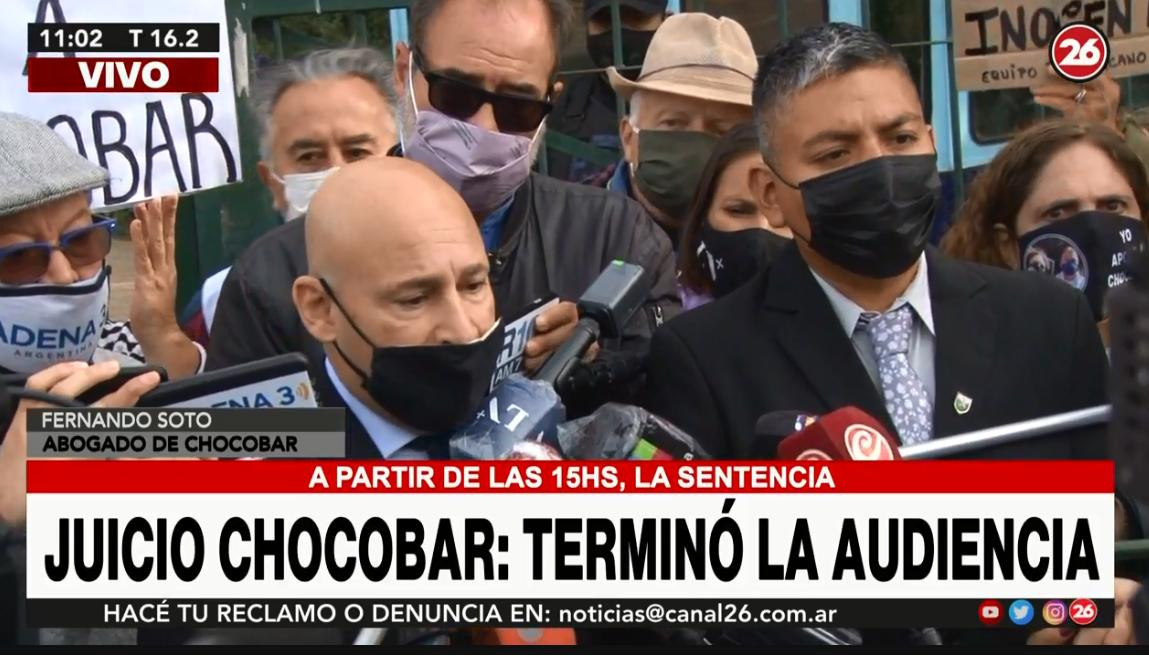 Abogado de Chocobar en el juicio, CANAL 26