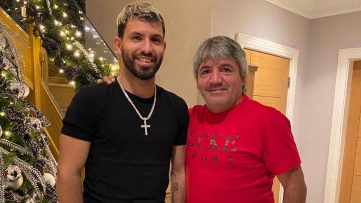 Sergio Agüero y su padre, Leonel del Castillo