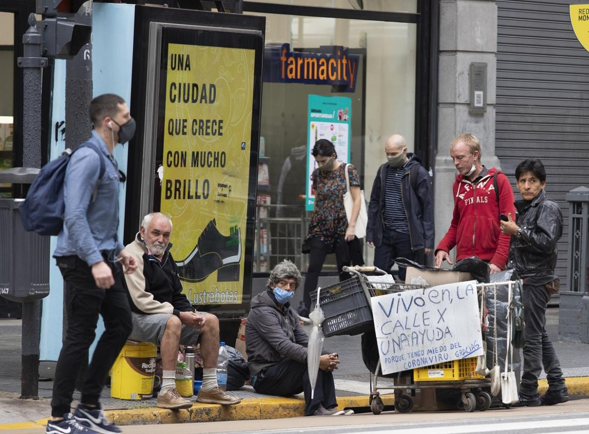 Gente en situación de calle, Ciudad de Buenos Aires, Agencia NA.