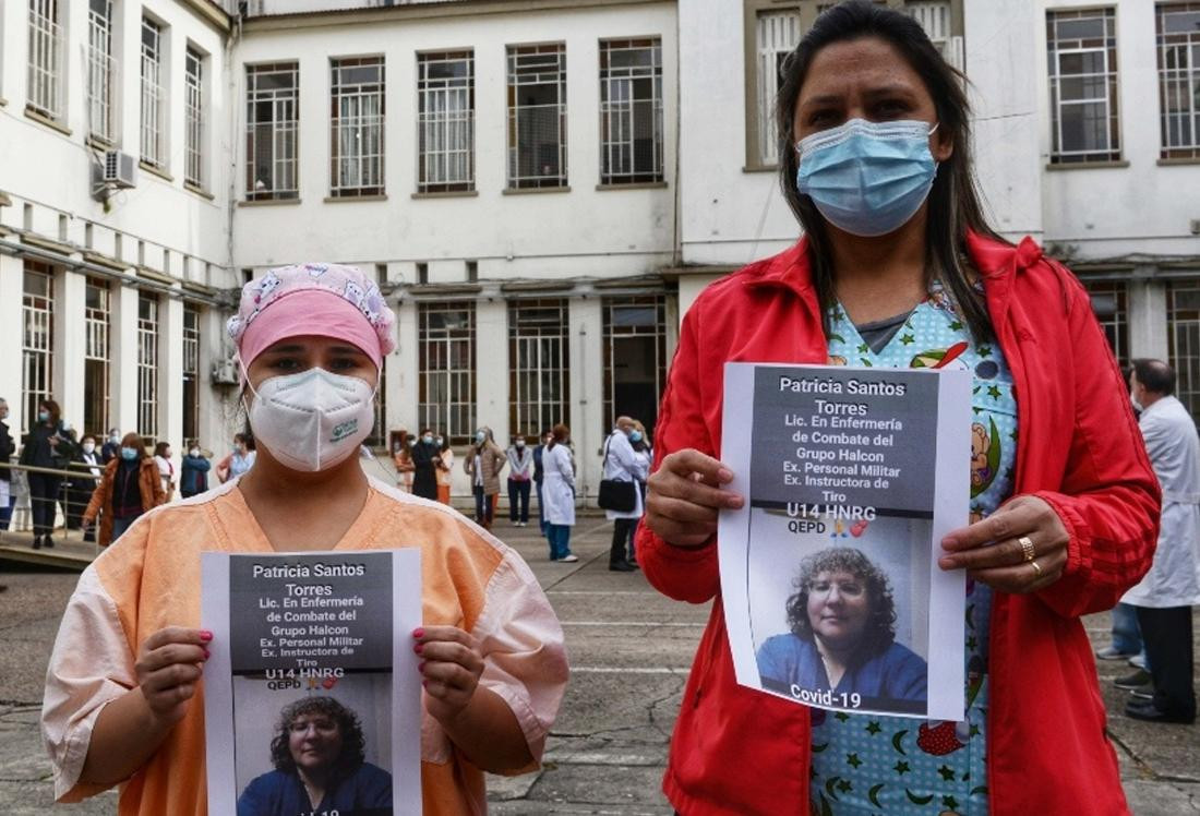 Denunciaron muerte de enfermera que obligaron a ir a trabajar pese a ser de riesgo, foto gentileza Telam