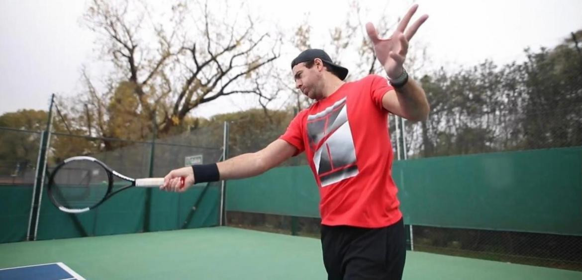 Entrenamiento de Juan Martín Del Potro