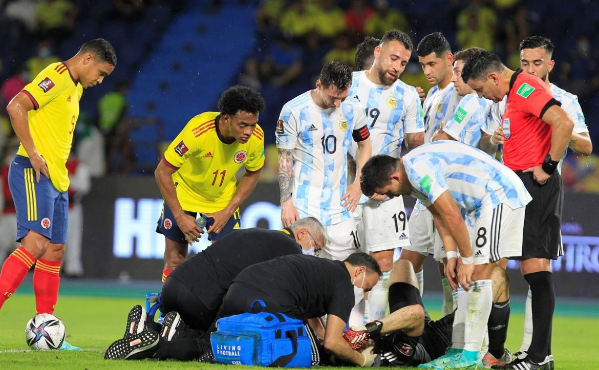 Emiliano Martínez lesionado frente a Colombia, Eliminatorias sudamericanas, EFE