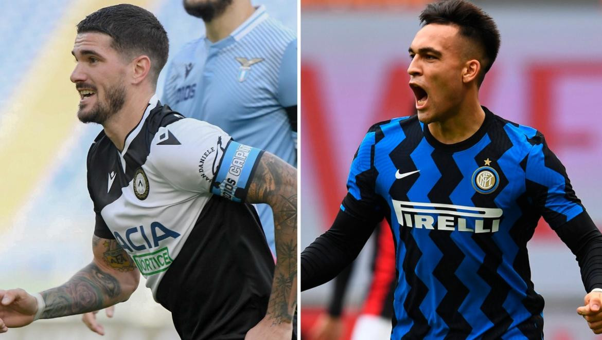 Rodrigo De Paul y Lautaro Martínez, futbolistas, NA