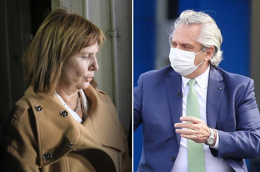 Patricia Bullrich y Alberto Fernández, NA