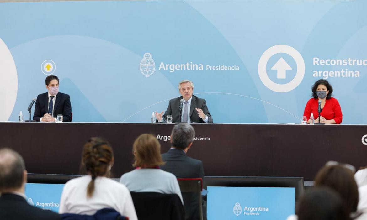 Acto de Alberto Fernández, PRESIDENCIA