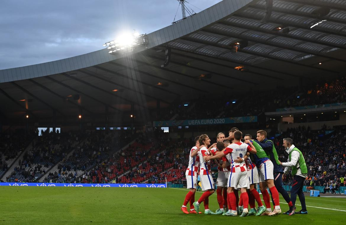 Festejo de Croacia ante Escocia por la Eurocopa, REUTERS