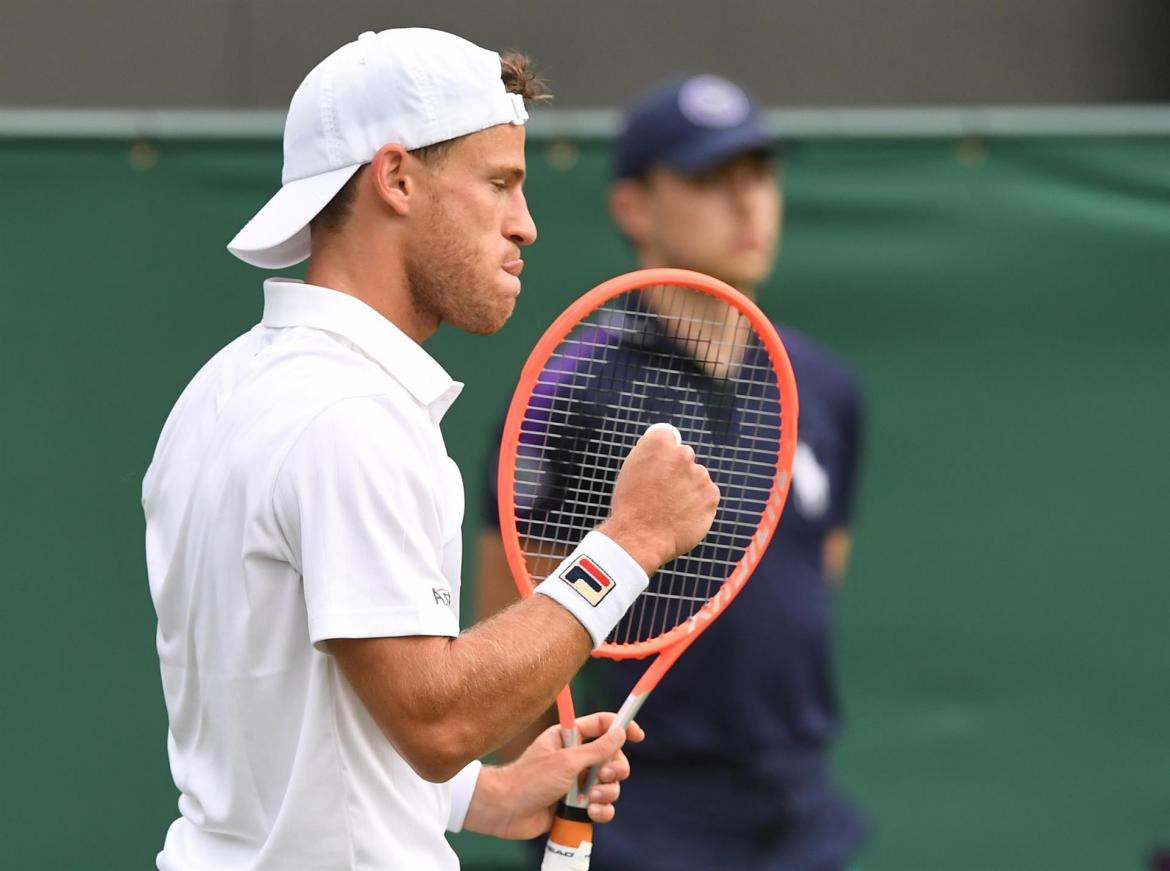 Festejo de Diego Schwartzman en Wimbledon, AGENCIA EFE