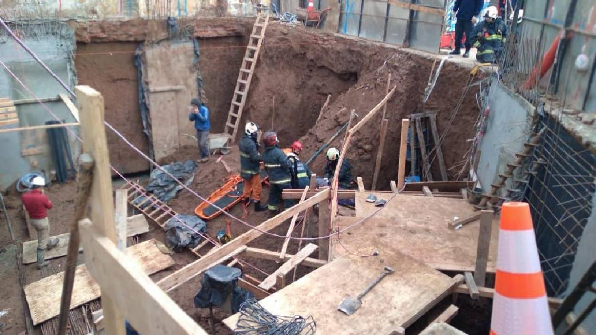 Derrumbe en obra en construcción de Palermo