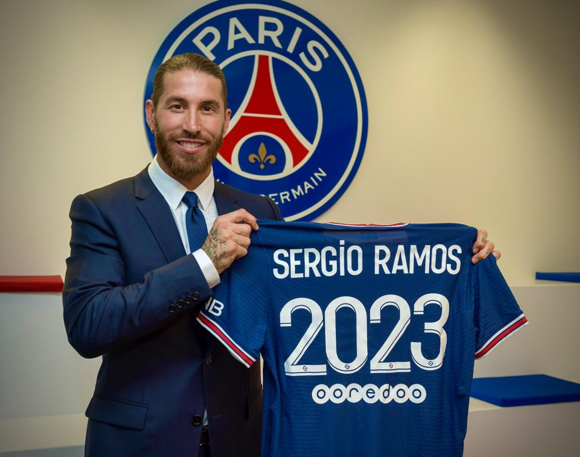 Sergio Ramos, PSG, foto Twitter