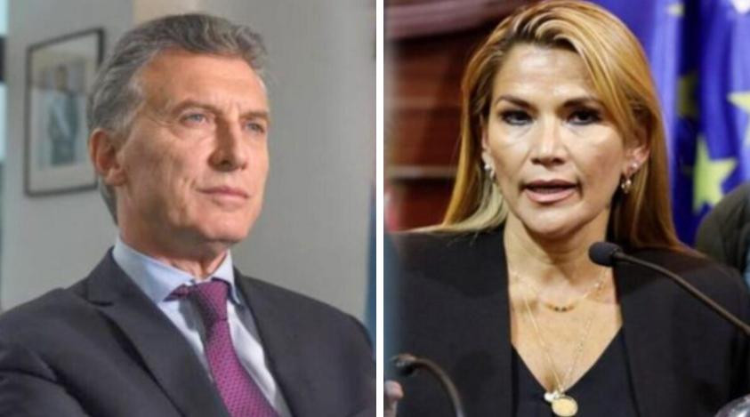 Mauricio Macri y Jeanine Áñez, NA