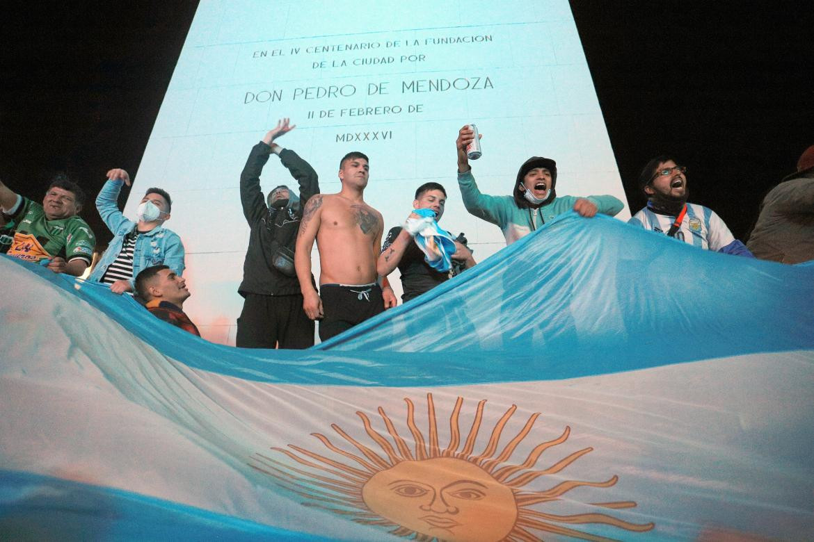 Festejos en el Obelisco, Copa América, Reuters