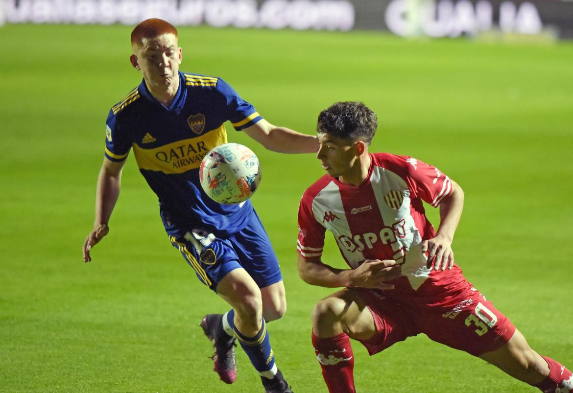 Unión y Boca Juniors por el torneo de primera división. Foto NA