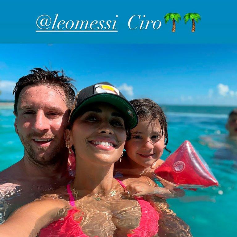 Lionel Messi y Antonela Roccuzzo en Miami