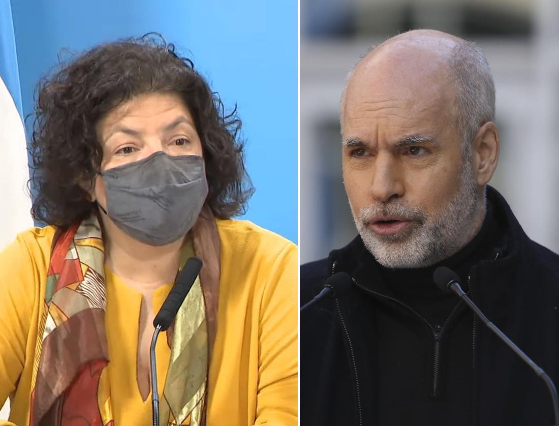 Carla Vizzotti y Horacio Rodríguez Larreta, NA