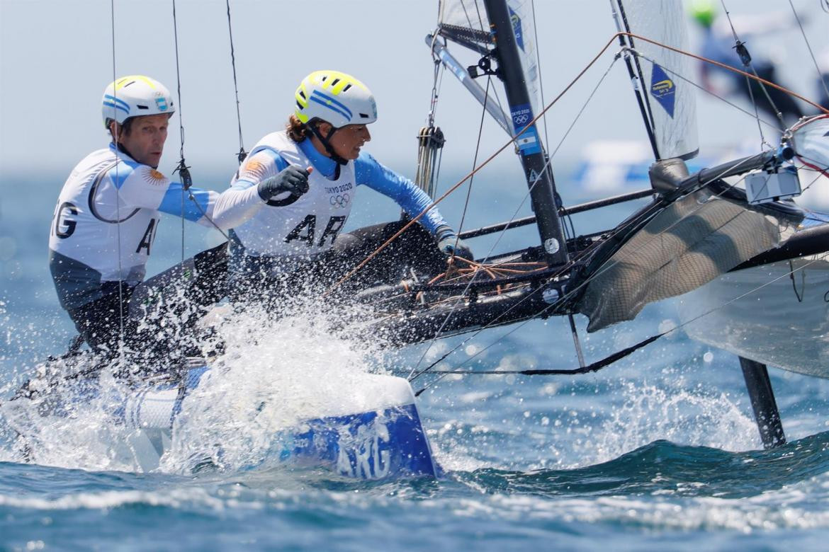 Lange y Carranza de Argentina, mixto de vela, Tokio 2020, EFE